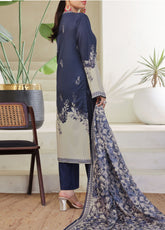 Aizal Printed Lawn 3 Piece Stitched Suit AL25PLV1 D-656